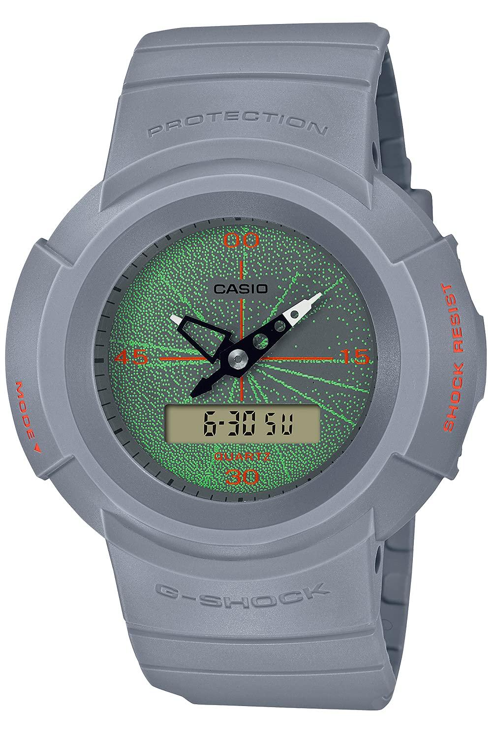 

Часы Casio с дизайном YOSHIROTTEN MUSIC NIGHT TOKYO, серые G-Shock, AW-500MNT-8AJR, мужские,
