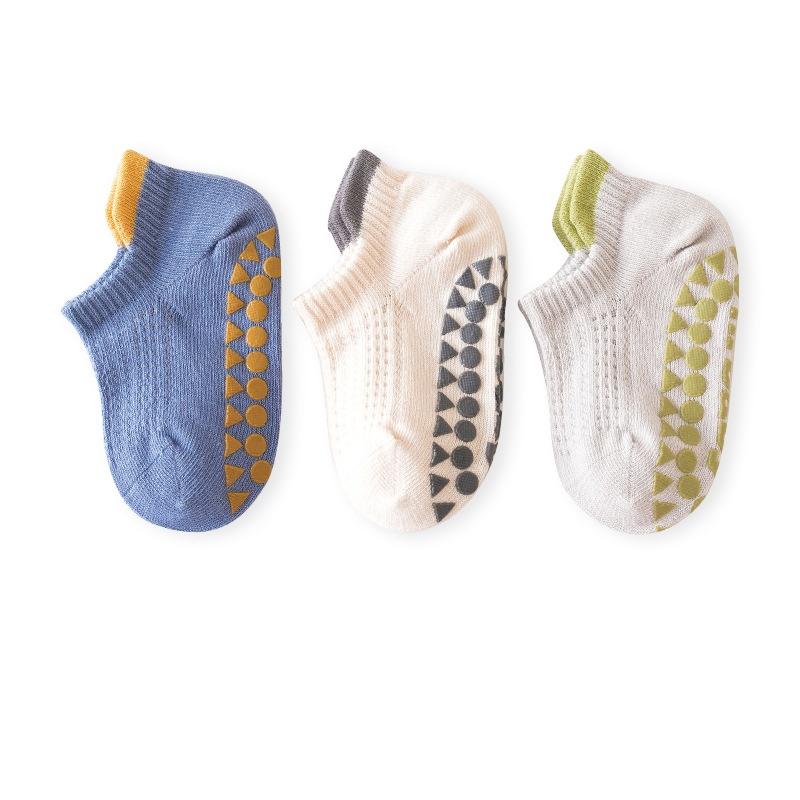 3pairs/lot Summer Baby Socks For Girls Boys Cotton Mesh Thin Infant Girls Toddler Floor Boy Non Slip Sock 0-5Years Old
