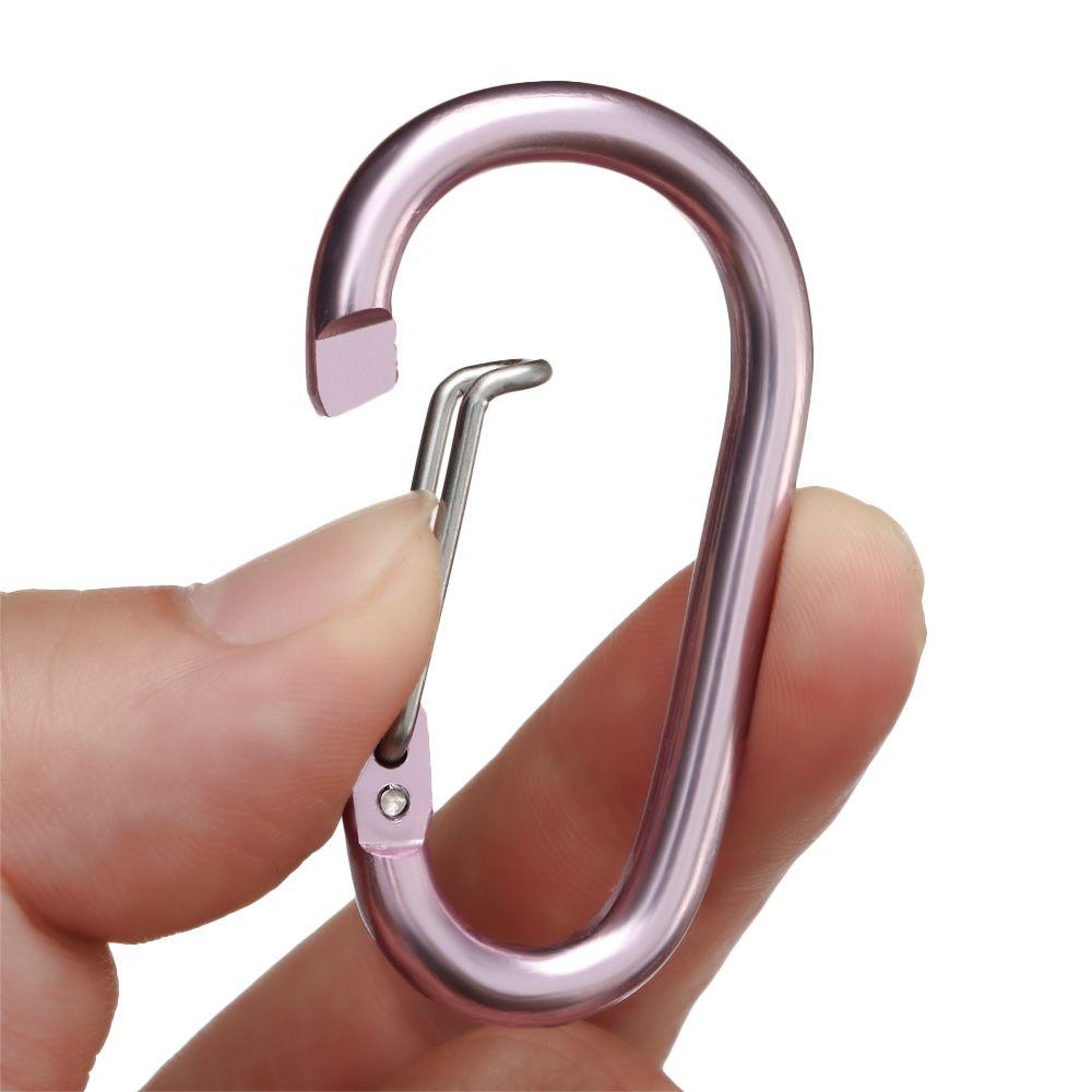 High Quality Safety Equipment Buckle Keychain Climbing Button Camping Hiking Hook Alloy Carabiner
