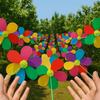 10m Windmill String Rainbow Color Wind Rotator Ornamental Wind Spinner  Garden
