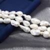 1String White Baroque Artificial Pearl Beads 1.8-2.2cm, Handmade Fishtail Beads for DIY Women Men Necklaces Bracelets Accessories, Jewelry Making 36cm