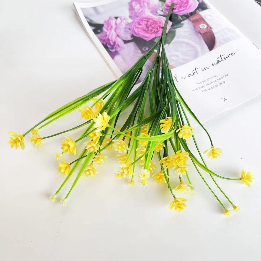 7 Forked Spring Grass Camellia Simulation Flower Gypsy Rose Daffodil Corn