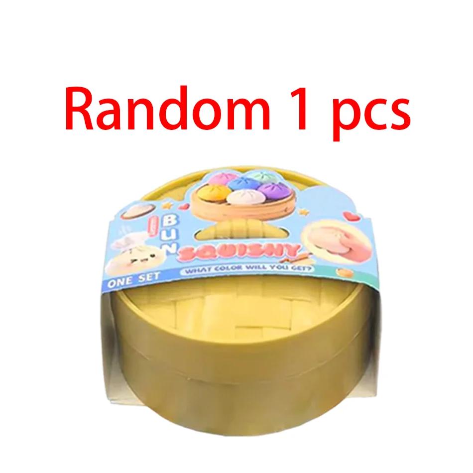 Kinder Kinder Teigtaschen Druck Teigtaschen Squishies Niedliches Buntes Brötchen Spielzeug Langsam Aufgehend Stressabbau Fidget Spielzeug für Erwachsene Angstlösende Geschenk