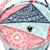 Good-Household Daily Storage Bag Round Woven Bag Small Size Knitting Projects Organizer For Yarns, Zipper Storage Bag B