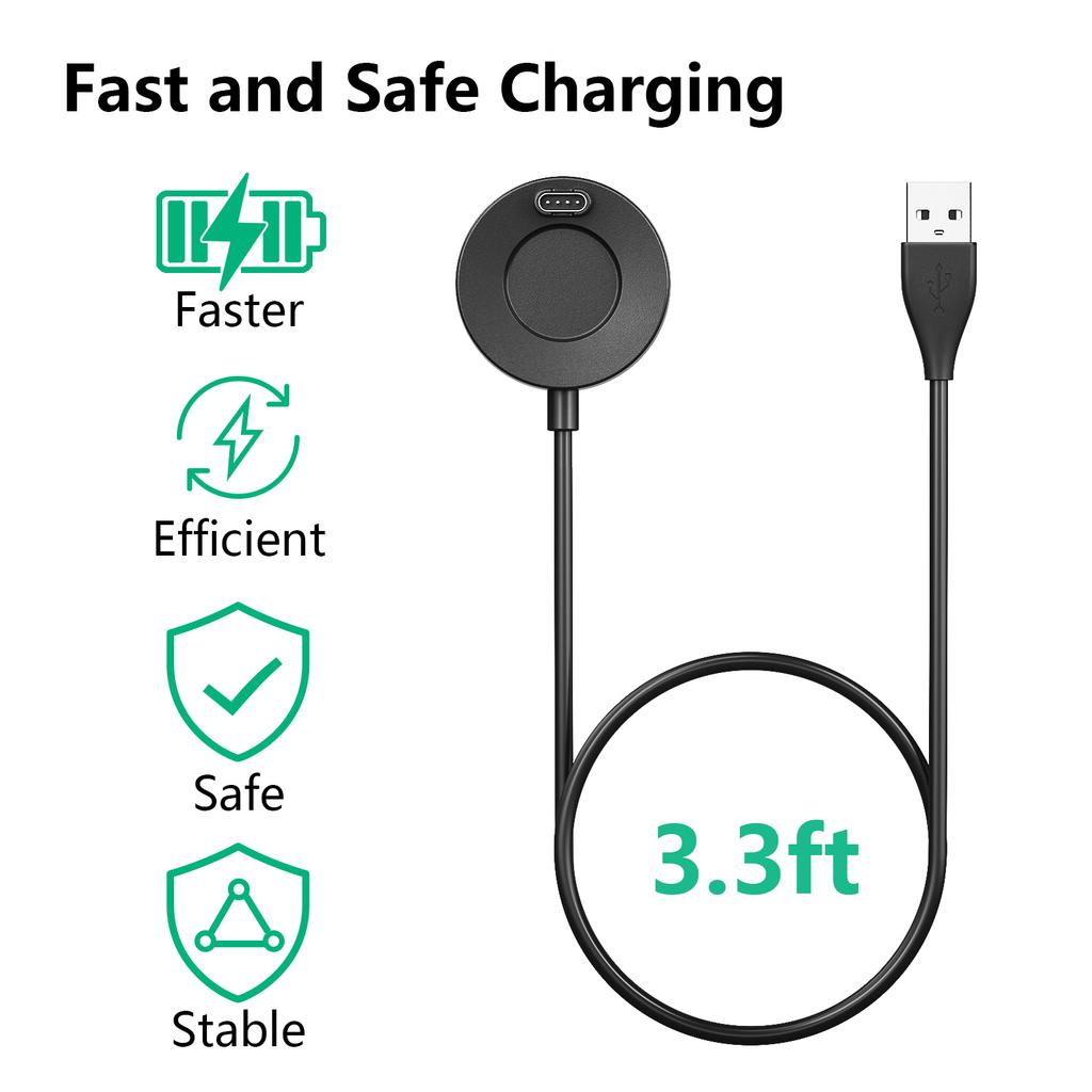 Charger Dock for Garmin Instinct Vivoactive3/4 Fenix 5/6/7 Venu 2/2S Forerunner 945/245 USB Charging Cable Stand Station
