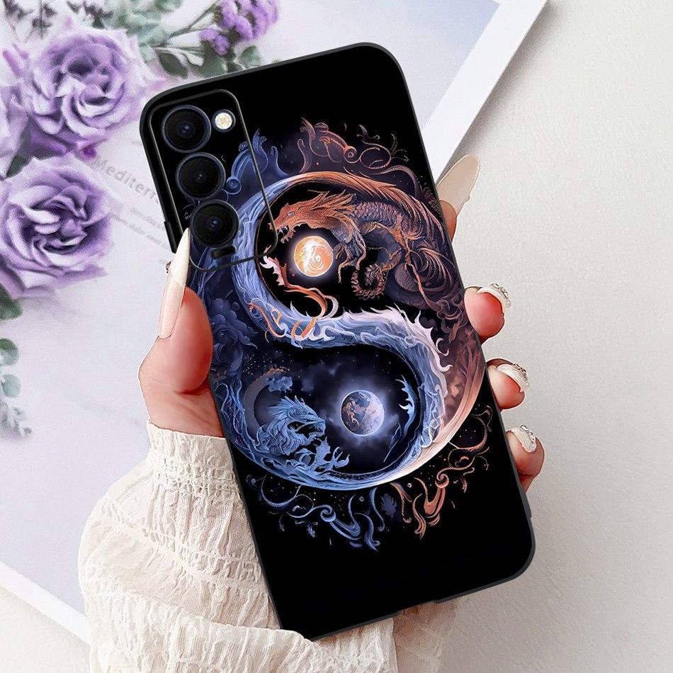 Für Tecno Camon 18 18P 18T Cooles Drachen-Tiger-Bemaltes Handyhülle Für Tecno Camon18 P 18 18T Weiche Silikon-TPU-Hüllen