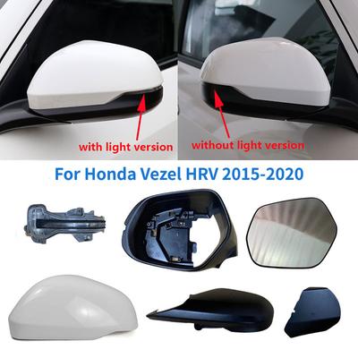 Para Honda Vezel HRV 2015- Capa Inferior da Base do Espelho Retrovisor do Carro Tampa Tampa Asa Espelho Lateral da Porta Moldura Luz Lâmpada Vidro