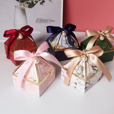 New Gem Tower Bronzing Candy Box Wedding Card Box Decoration