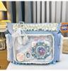 New Fashion Sweet Ita Bag Lolita Girl Transparent Shoulder Bag Women Large Capacity Ribbon Bow Tote Bag Cute DIY Display Handbag