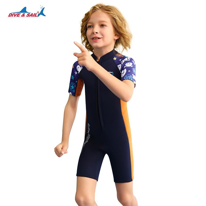 2.5MM Children's One-Piece Diving Swimsuit Boys 'Outdoor Warm Sunscreen Swimming Training Snorkeling Surfing Suit