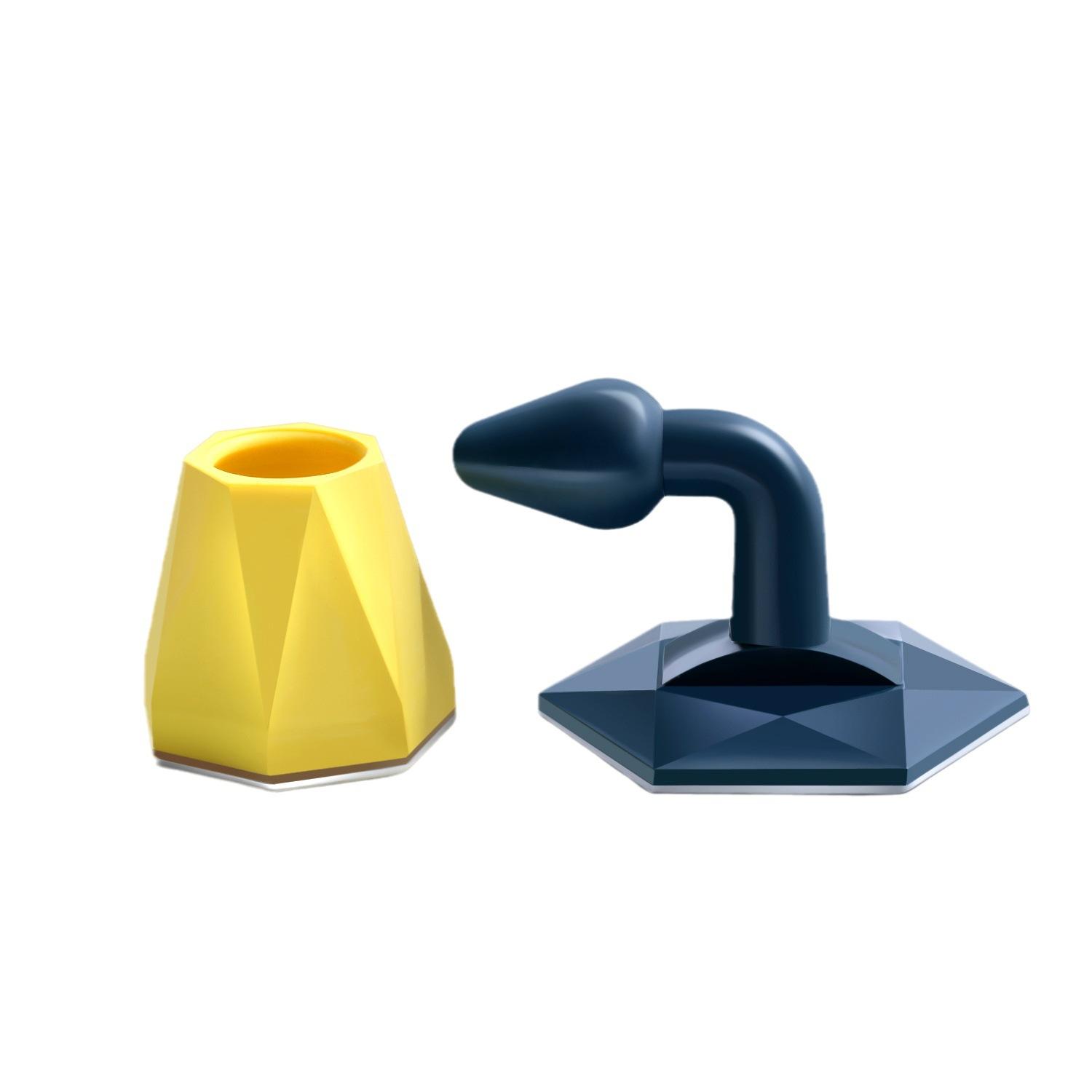 

Дверной присос без отверстий Невидимый пол Присоска Ванная комната Дверной сенсор Спальня Внутренний дверной упор Присоска Новые китайские противоударные напольные присоски Артефакты жёлтый