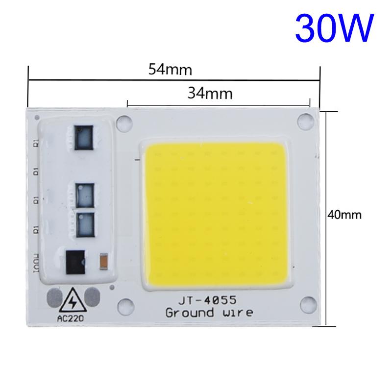 New 20W 30W 50W LED CHIP Integrated Floodlight DIY COB 220V For Projector Lamp