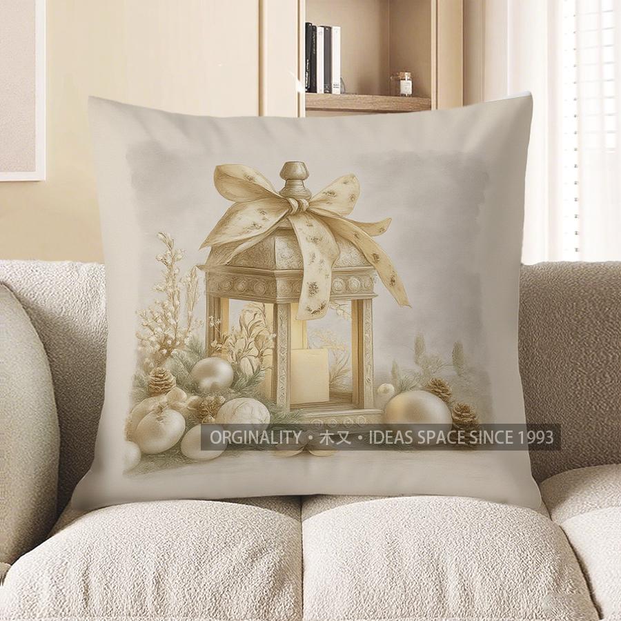 Home Decor Festive Lantern Decorative Digital Print Pillow Pattern Cushion Cover Suitable for Sofa Bedroom Car Pillow Cover