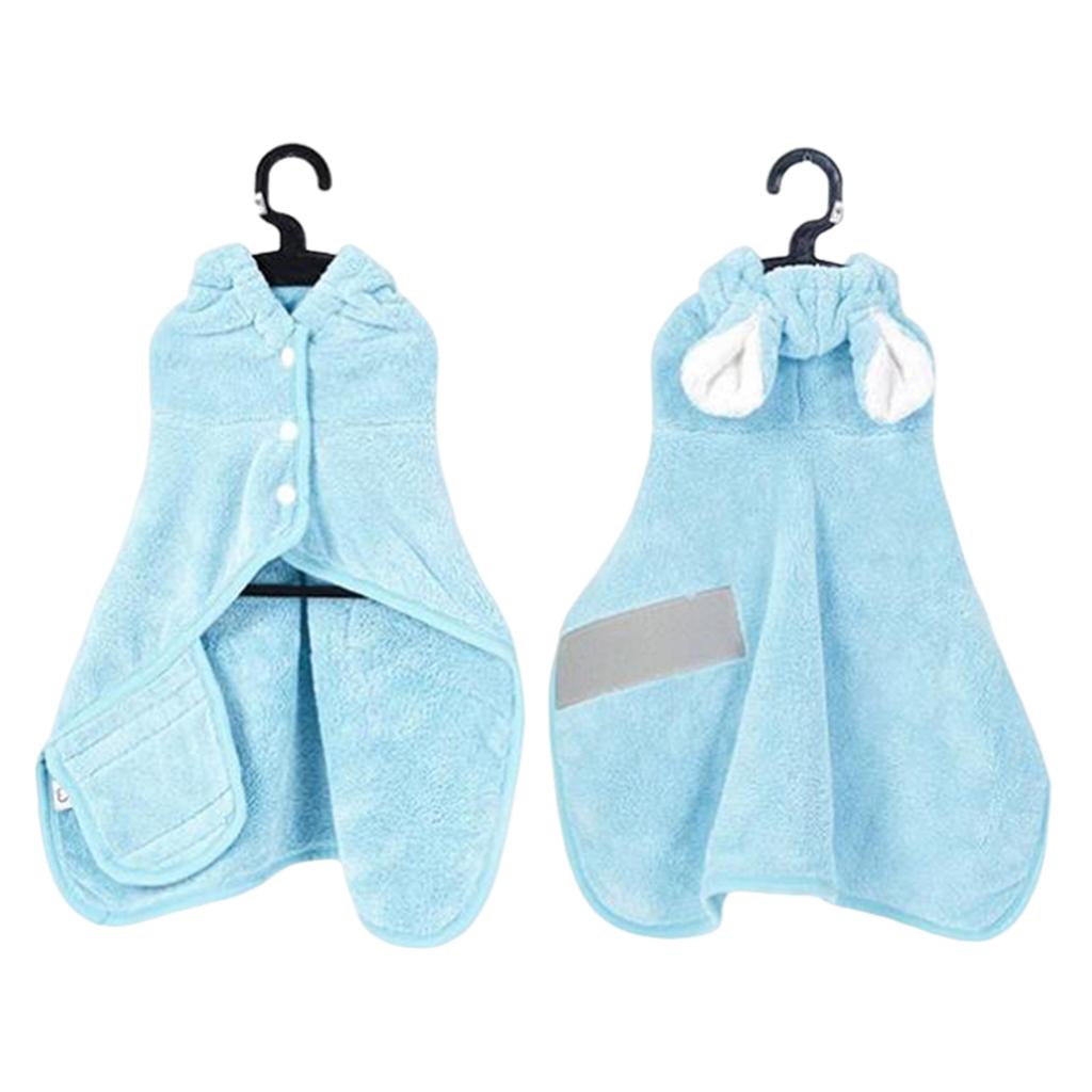 Dogs Bathrobe Cute Capes Bath Towel Soft Cozy Ultra-Absorbent Drying Coat Robe For Stylish Pet Lover Bath Clothing