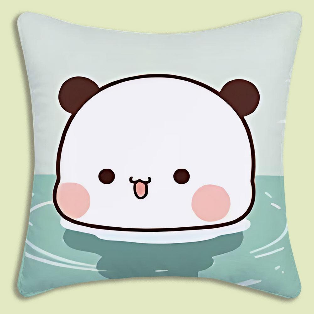 Cartoon Bubu Dudu Pillow Covers Cartoon Sofa Decorative Home Double-sided Printing Short Plush Cute Cushion Cover