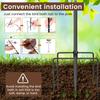 Garden Birdbath Vintage Standing Birdbath or Birdfeeder Bird Bath Feeder Bowl for Yard Patio Outdoors Garden Iron Pedestal Stake
