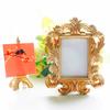 Gold Resin Stand Picture Frame - Vintage Style Photo Frame Wedding Home Decor Party Favor Bridal Anniversary Frame