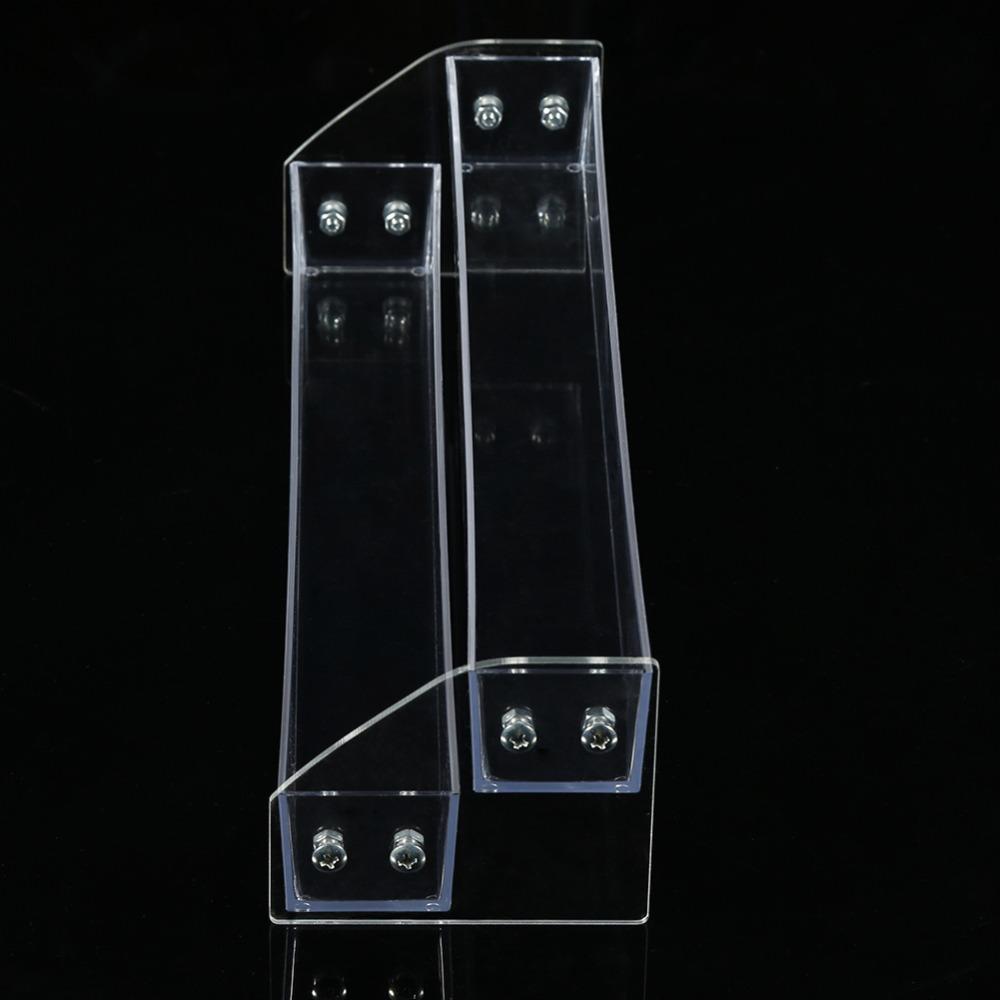Sturdy and Stable Acrylic Nail Polish Rack Two Layer Perfume Organizer  For Countertop Display
