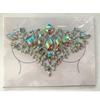 3D Crystal Chest Jewels Temporary Tattoo Sticker Rhinestone Flash Tattoos Adhesive Face Jewel Gem Body Paint Sticker for Party