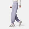 Li-Ning Solid Color Elastic Waist Mid Rise Versatile Cuffed Casual Pants Women bottoms AKLV964-5