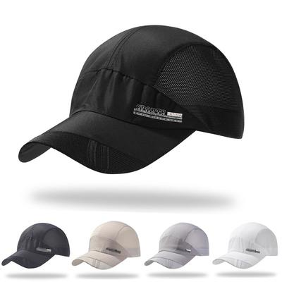 Outdoor Quick Dry Baseball Cap Adjustable Breathable Running Visor Hat Unisex With Visor Breathable Fishing Cap Women Men