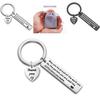 Elegant Stainless Steel Keychain Heart Pendant Personalized Gift For Friends And Colleagues