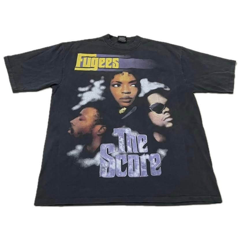 Vintage FUGEES The Score Size L Killing Me Softly Single Stitch T-shirt BOOTLEG