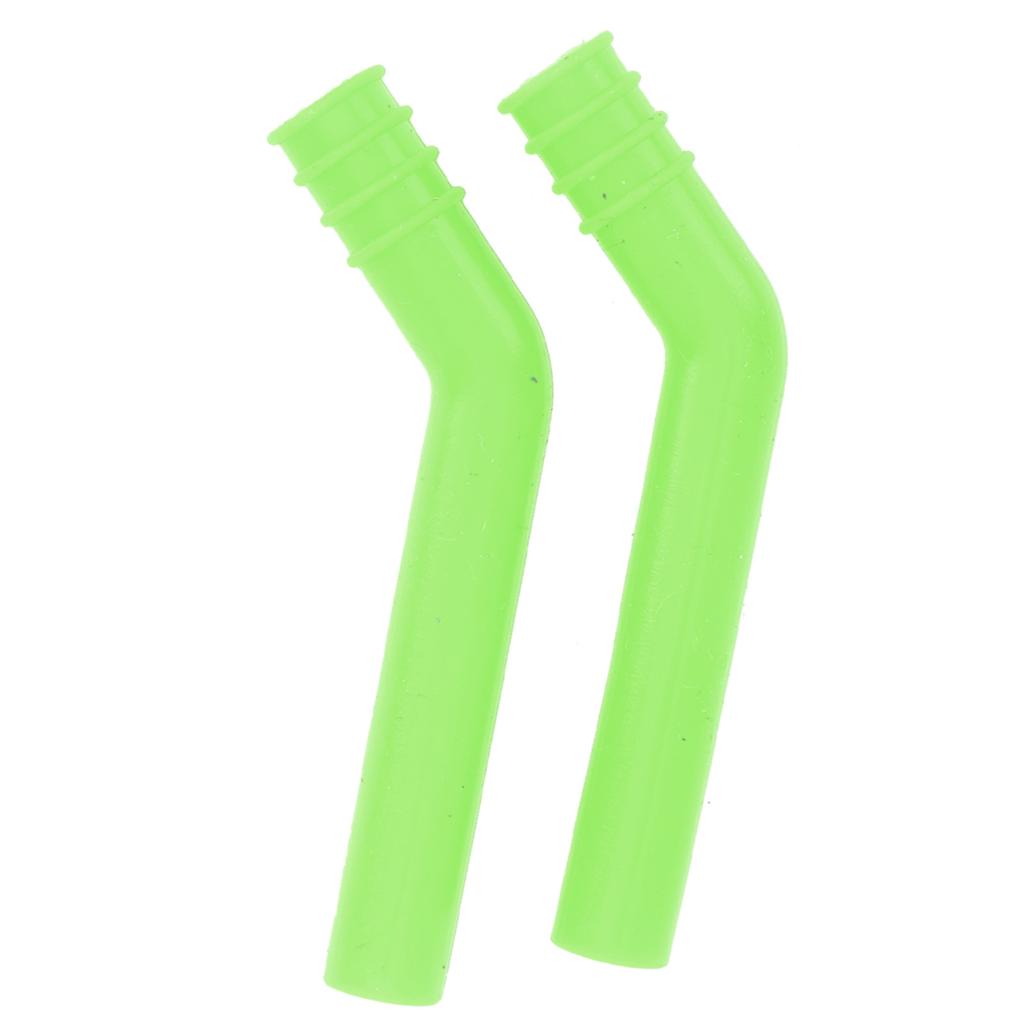 1 Pair Engine Exhaust Pipe Extender Silicone Extension Tube for HSP 18 110 RC CarGreen