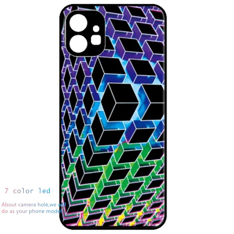 For Nothing Phone 3a LED Cover Nothing Phone 3a Pro Flash Fundas Camera Protector Luminous Back Case For Nothing Phone 1 2 3
