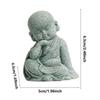 DIY Little Monk Ornament Chinese Style Buddha Statue Mini Bald Monk  Fish Pond Landscaping