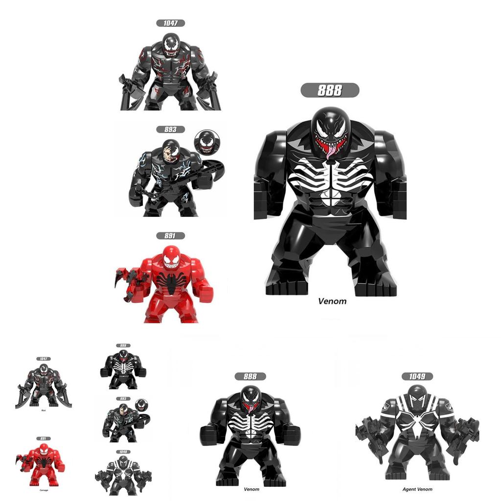 Neue Anime-Figur Spider Venom Puppe Mini-Action-Spielzeug Bausteine für die Fantasie von Kindern