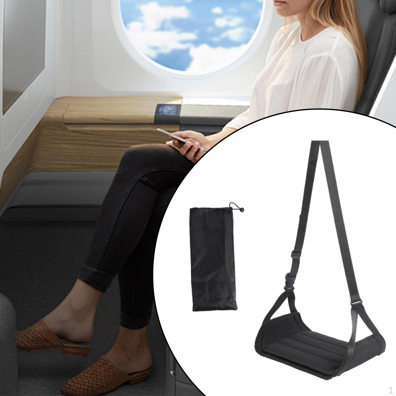

Гамак для ног в самолете, подставка для ног в самолете, аксессуары, высокопроизводительная вешалка для путешествий чёрный