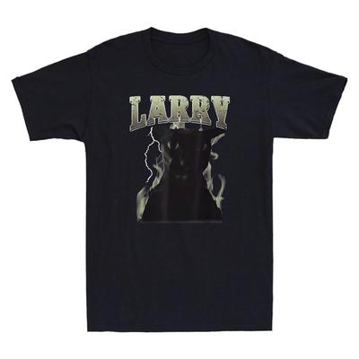 Evil Larry Cat Dank Brainrot Meme Funny Graphic Retro Men's Short Sleeve T-Shirt Fashionable and Street Hip-hop Men's Clothing