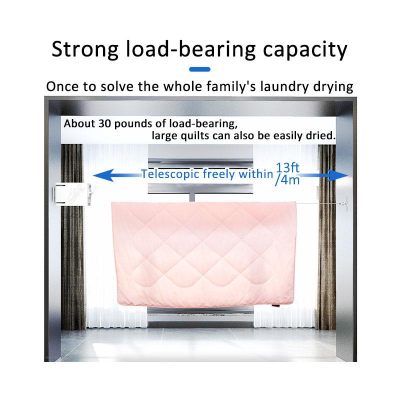 Retractable Clothesline, Wall Mounted Drying Rack Clothing Line, Indoor Outdoorclothes Dryer for Balcony, Bathroom of Small Flat