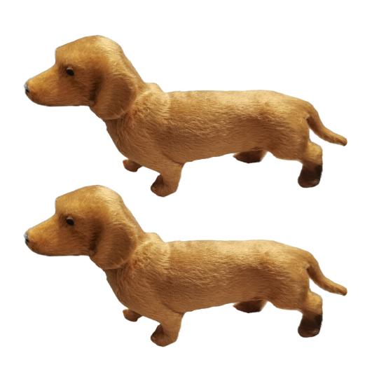 2 Stück Emotionaler Unterstützung Dackel Plüschtier Weiches Stofftier Couch-Begleiter zur Stressabbau Angst Trost & Entspannung