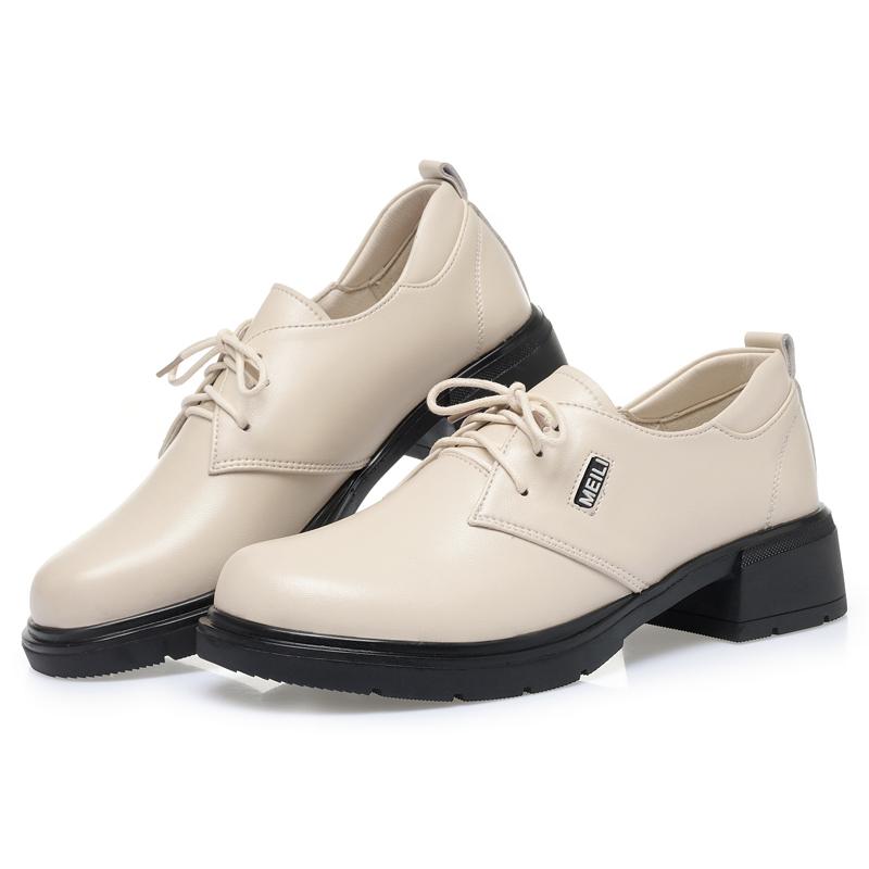 Fashion AIYUQI Women Oxford Shoes 2025 New British Style Loafers Women Large Size 41 42 43 Non-Slip Genuine Leather Women's Shoes