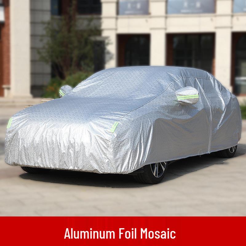 In-Stock Thickened Oxford Cloth Car Cover: Full Protection Against Sun, Rain, Snow, and Dust