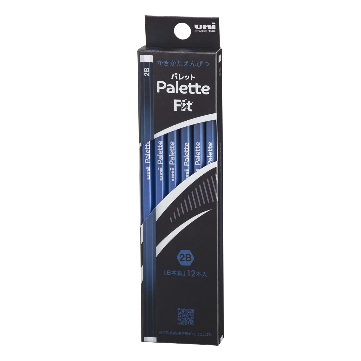 Карандаши Mitsubishi Pencil Unipalette Fit 2B Металлический темно-синий Пишущие 1 K56572B, Дюжина,