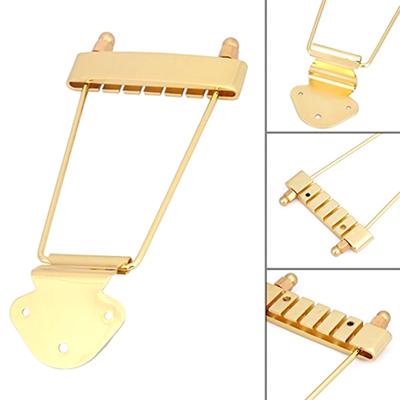 Metal Hollow Guitar Tailpiece Bridge 6 String Guitar Trapeze Tailpiece Bridge Replacement Electric Guitar Accessories