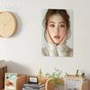 Metal Wall Art Woman Portrait Minimalist Korean Style Sign Cafe Bar Decor