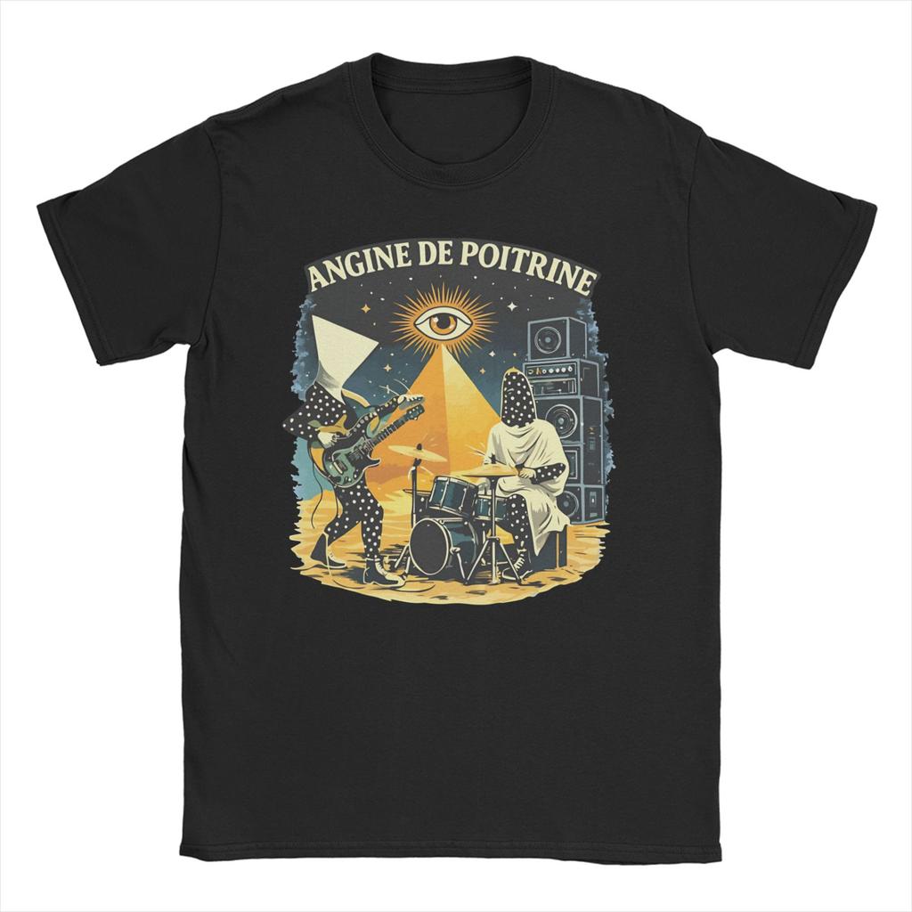 T-shirt a banda Angina Pectoris per Unisex WoUnisex Sherpa Unisextra 100% Cotone T-shirt Girocollo Manica Corta T-shirt 6XL Abbigliamento