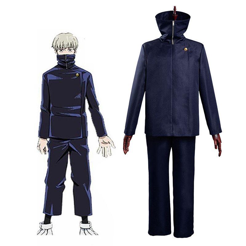 Jujutsu Kaisen Toge Inumaki Cosplay Costume Wig Toppants Halloween Suit Uniform