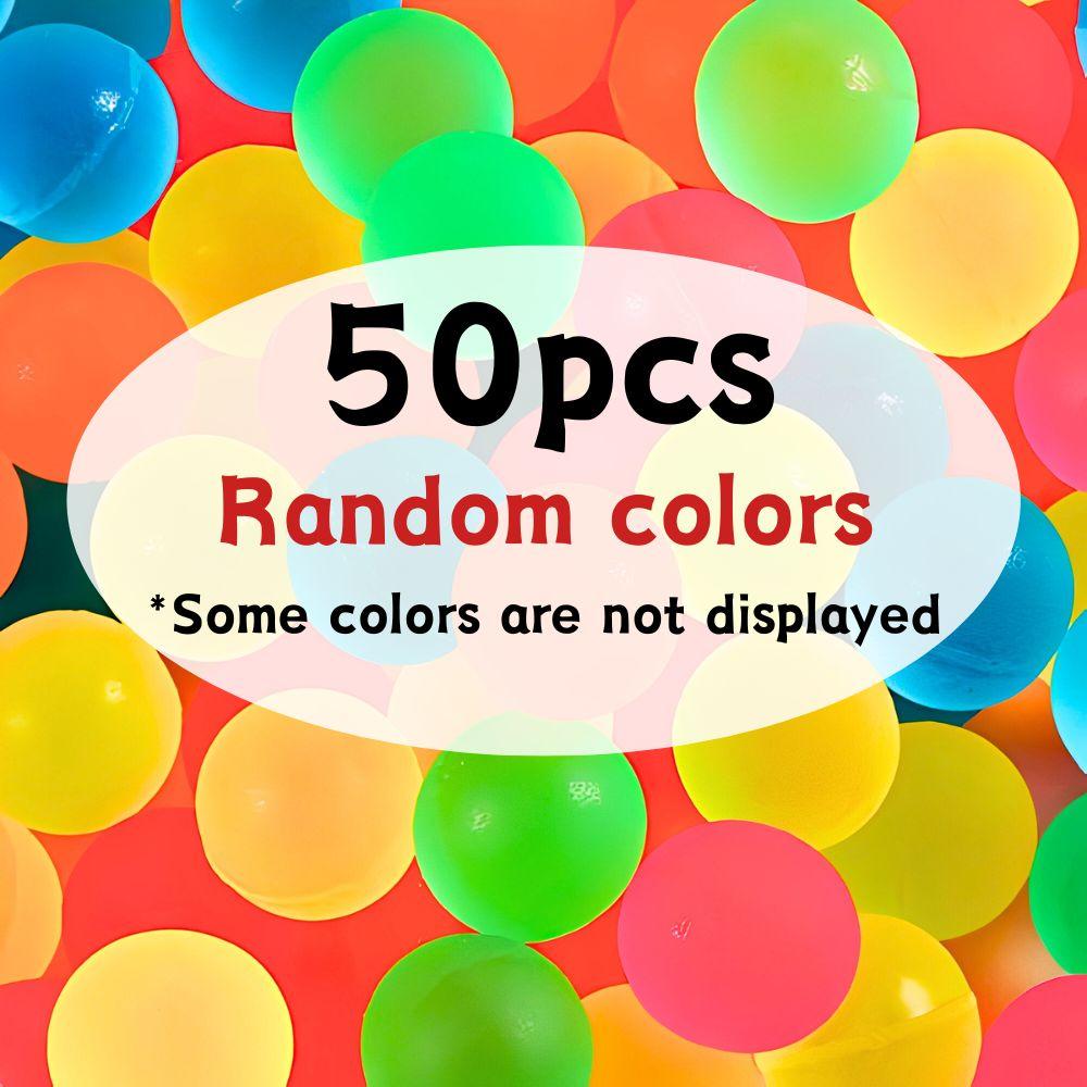 

50pcs 25mm Bouncing Pet Toy Ball Mixing Multiple Colors Machine Fillers High Elasticity Party Present School Prizes YMY