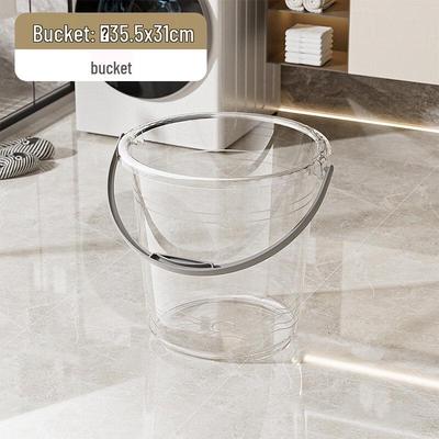 Transparent Portable Plastic Water Storage Bucket