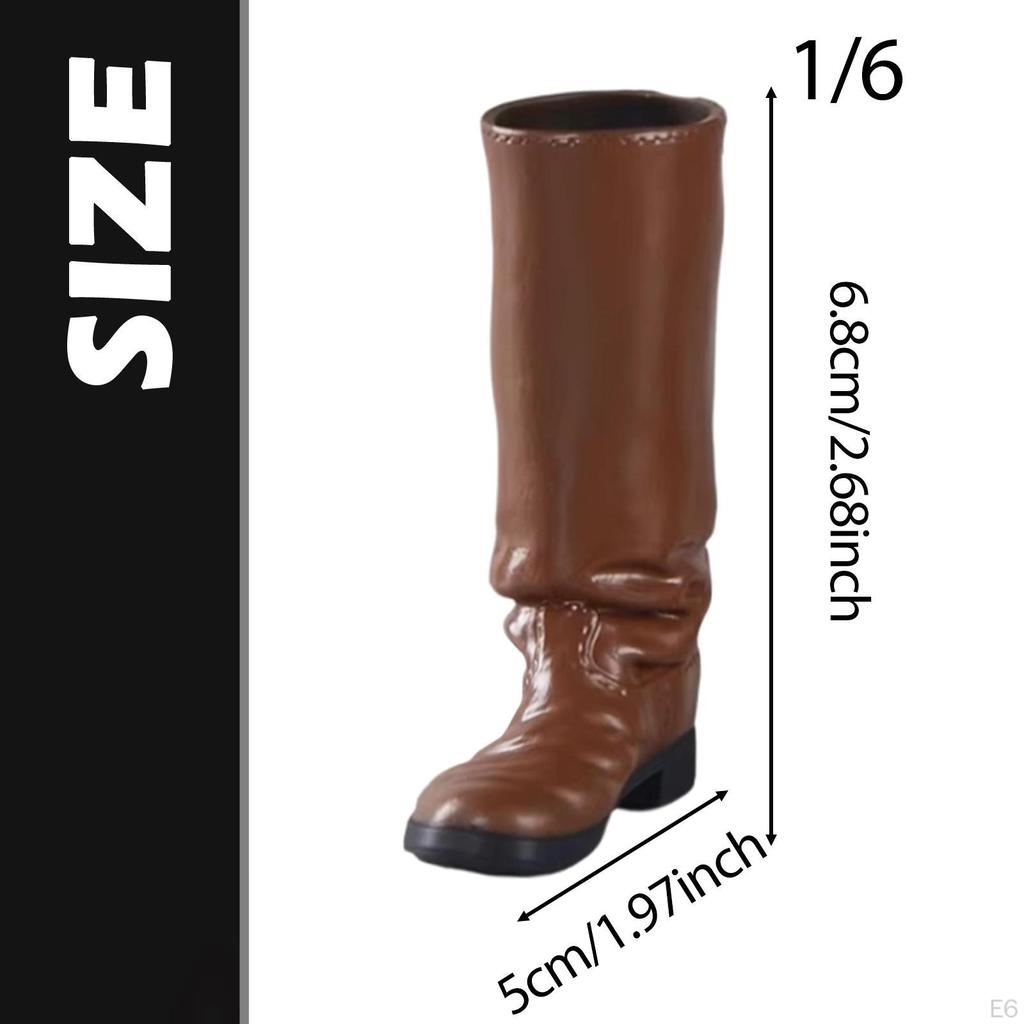 1/6 Woman's Knee High Boot Doll Shoes, Knight Boots Footwear for 12inch Action Figure Dress up
