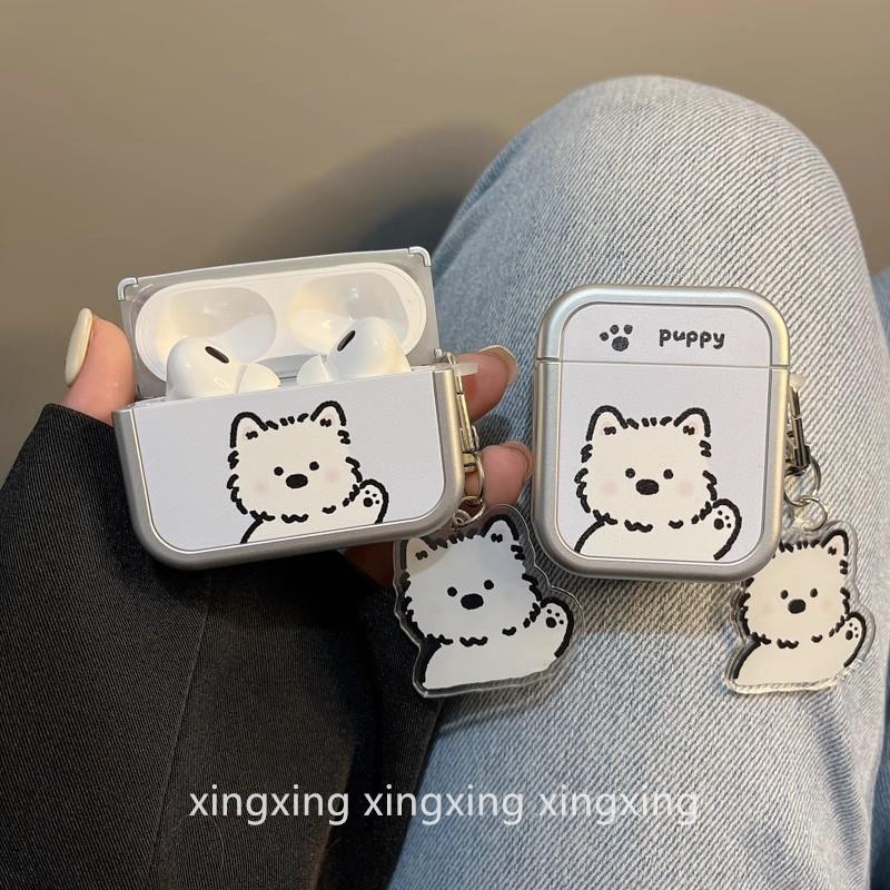 Simple Ins West Highland Puppy for Apple Wireless Bluetooth 1st Generation Headphone Case AirPods Pro