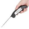 Thermomètre de Grill BBQ Numérique LCD Étanche Pliant Thermomètre de Cuisine pour Cuisson des Aliments Noir