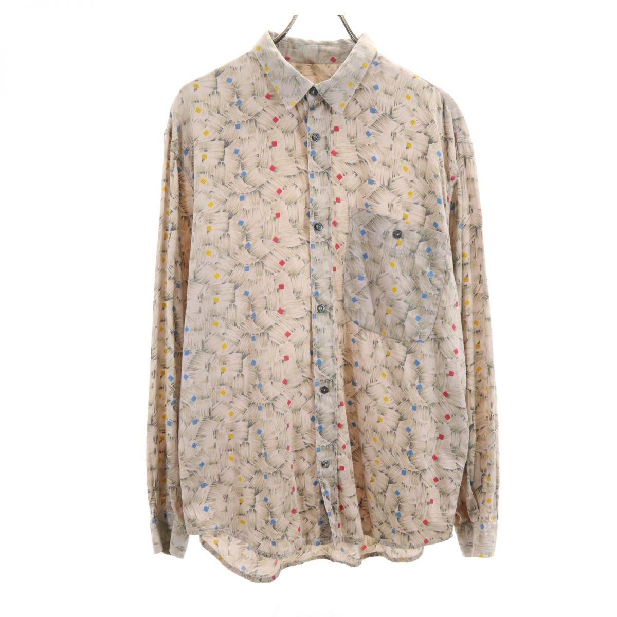 

WAMPUM made in Italy Overall handle Long sleeve shirt XL Old vintage Men s Used