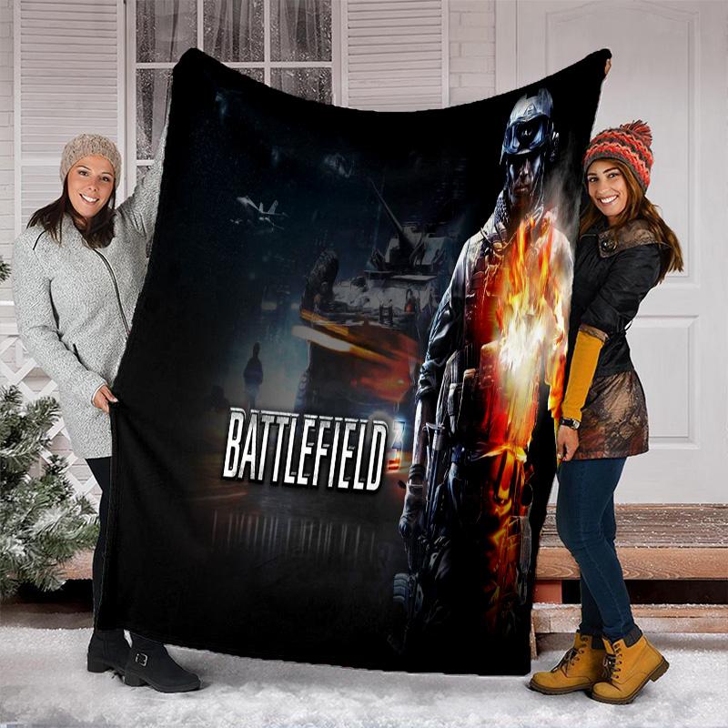 Cyberpunk Soldier Blanket Soft Comfortable All Seasons Perfect Sofa Office Naps Trips Birthday Christmas Gift