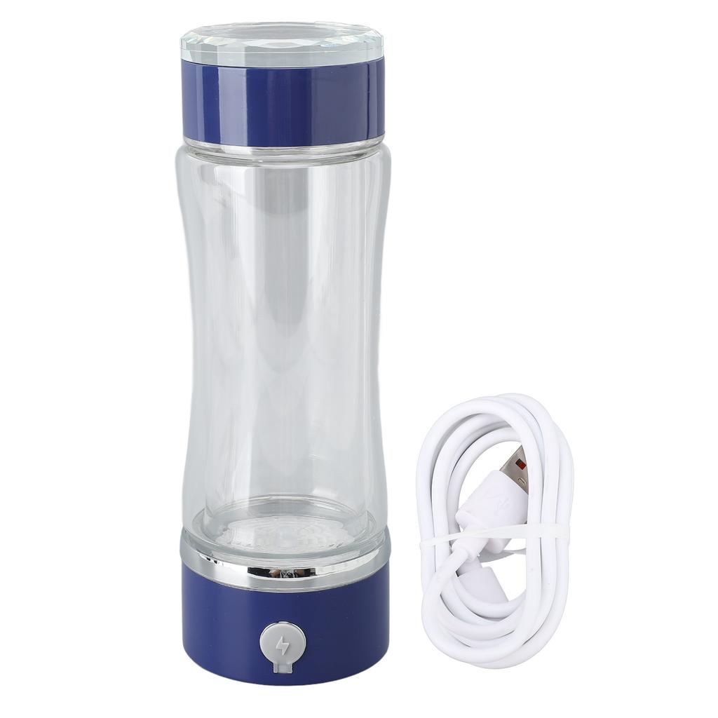 Hydrogen Generator Water Bottle 420ml SPE PEM Technology Water Ionizer Rechargeable Hydrogen Rich